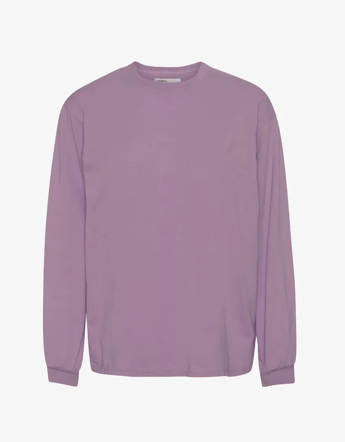 TShirts Women Oversized Organic LS TShirt 8211 Pearly Purple Colorfulstandard