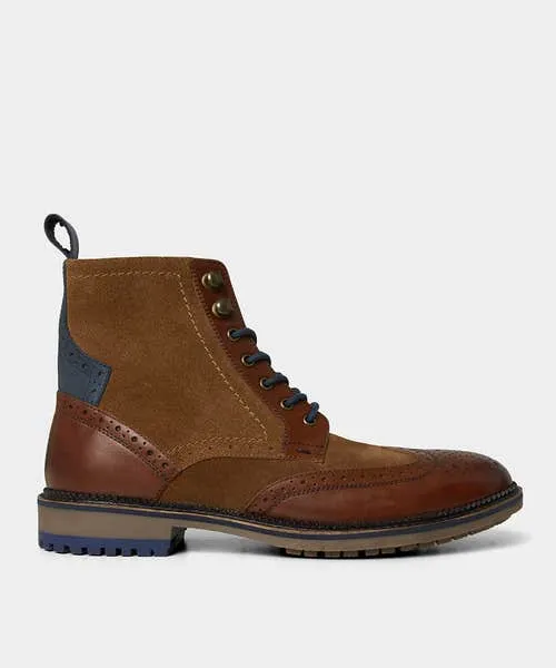 Tailoring Gents Club Mixed Leather Boots Tan Multi Joebrowns Apparel Tailoring Gents Club Mixed Leather Boots Tan Multi Joebrowns Apparel