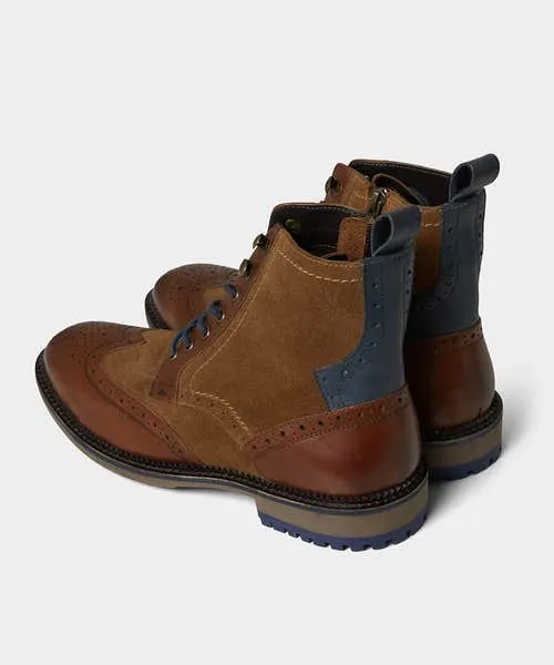 Tailoring Gents Club Mixed Leather Boots Tan Multi Joebrowns Apparel Tailoring Gents Club Mixed Leather Boots Tan Multi Joebrowns Apparel
