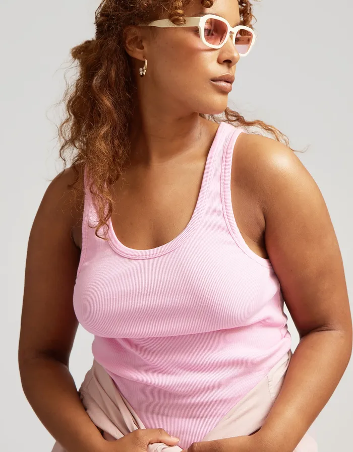 Tank Tops Colorfulstandard Women Women Organic Rib Tank Top 8211 Lava Grey