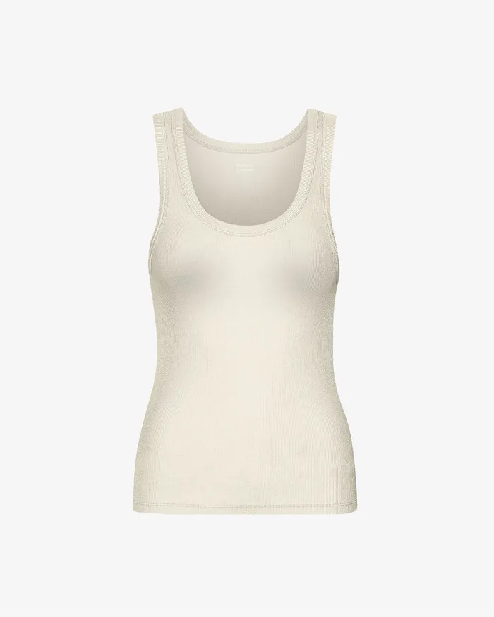 Tank Tops Women Women Organic Rib Tank Top 8211 Ivory White Colorfulstandard