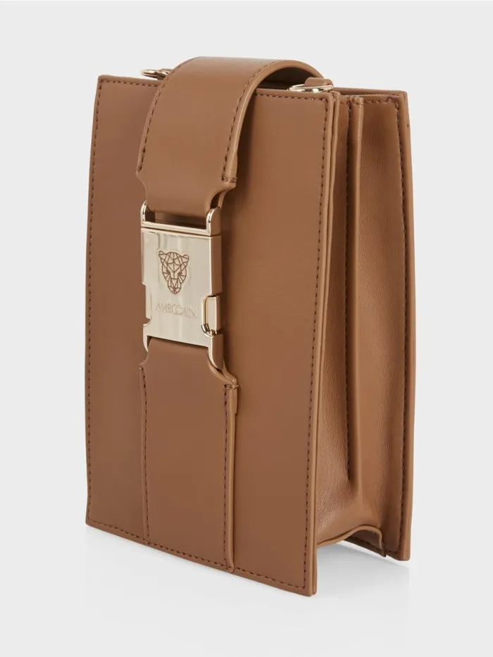 Taschen Damen Marc Cain CrossbodyBag In Lngsformat Bright Toffee