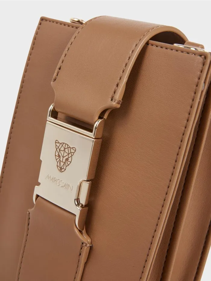 Taschen Damen Marc Cain CrossbodyBag In Lngsformat Bright Toffee