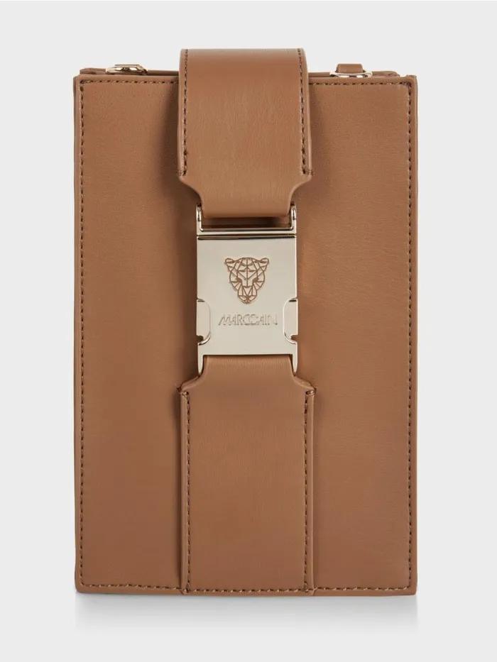 Taschen Damen Marc Cain CrossbodyBag In Lngsformat Bright Toffee