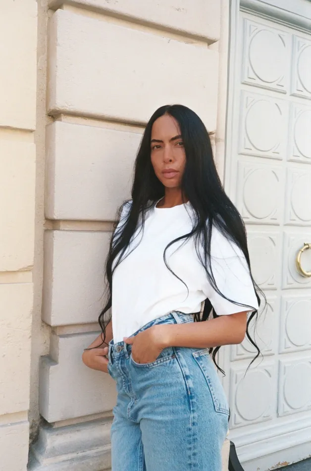 Tees MMHTrust Stable Tee 8211 HEYANNO White MOS MOSH Women Tees MMHTrust Stable Tee 8211 HEYANNO White MOS MOSH Women