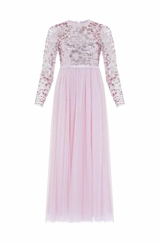 Tempest Bodice Ankle Gown Pink Women Needle and Thread Dresses