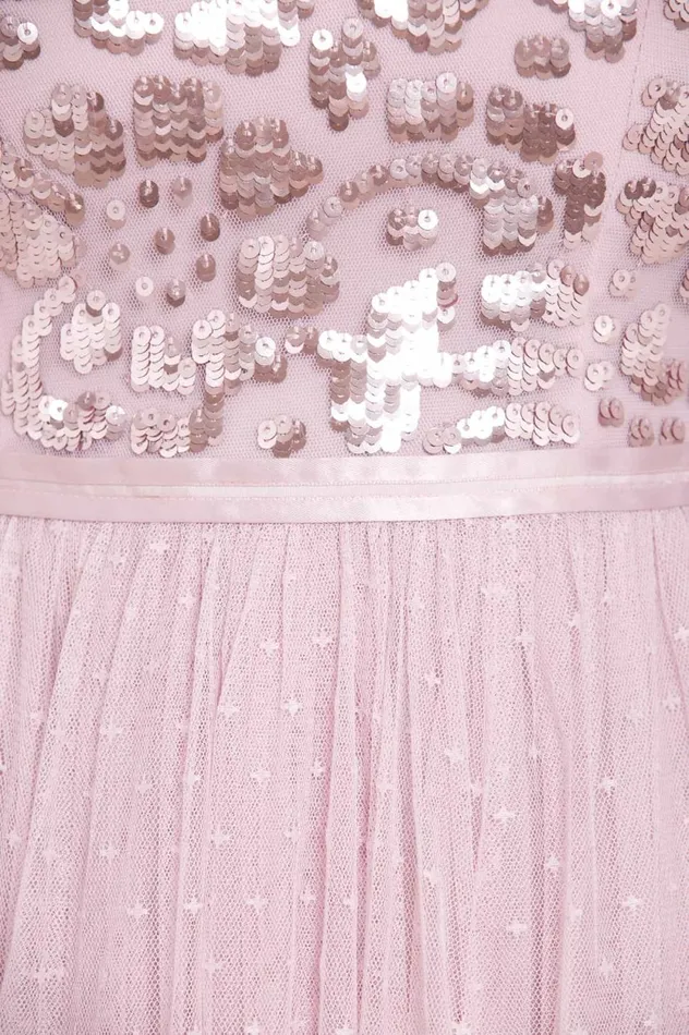 Tempest Bodice Ankle Gown Pink Women Needle and Thread Dresses