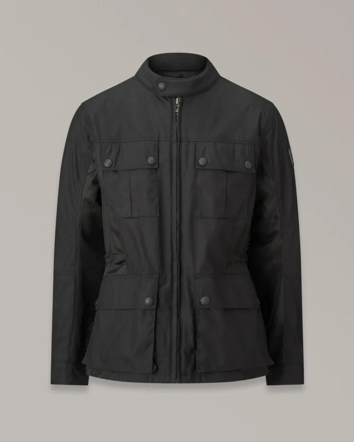 Textile Motorcycle Jackets Men Belstaff Airflow Motorcycle Jacket Black