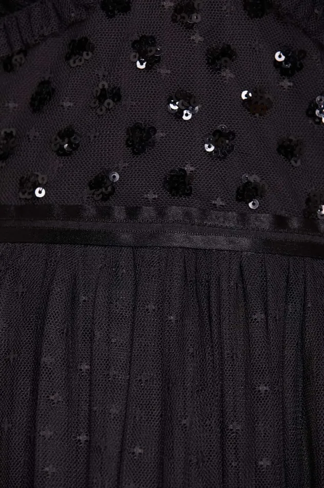 Thea Bodice Ankle Gown Black Women Needle and Thread Dresses