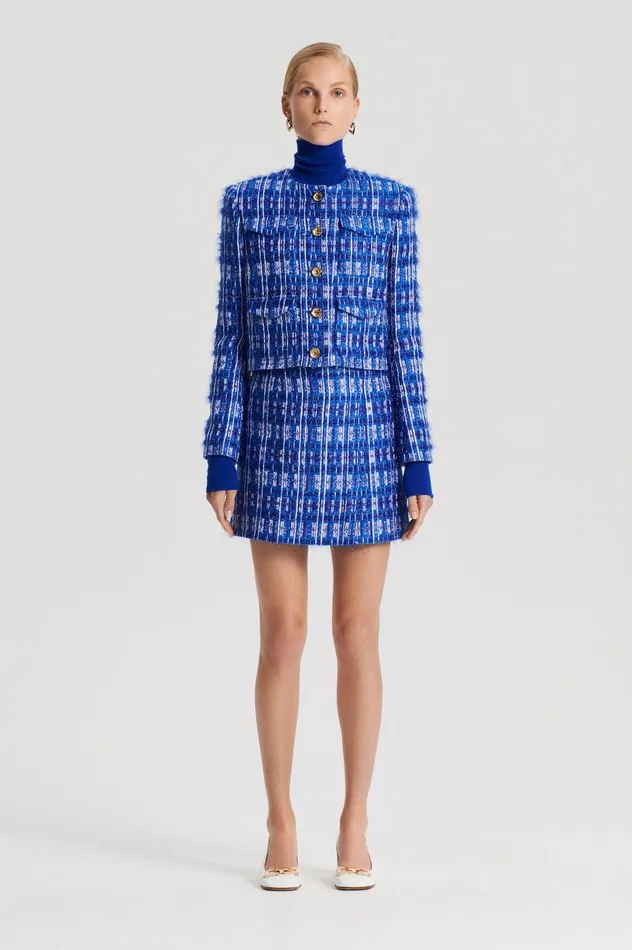 TINSEL CARGO JACKET COBALT Jackets Scanlan Theodore Women