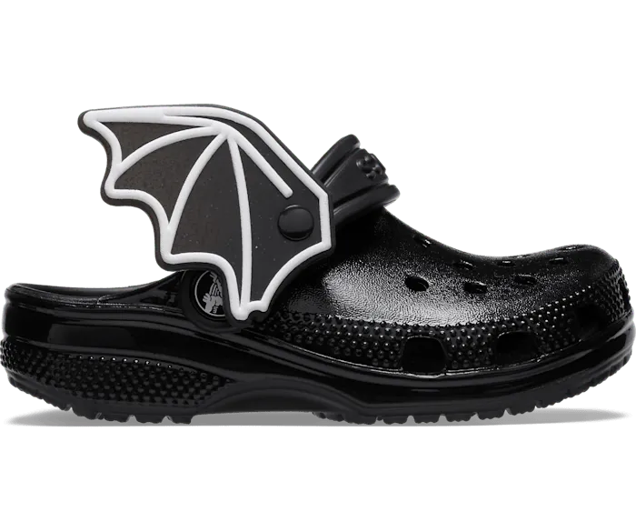 Toddler Classic I AM Bat Clog Black Kids Crocs Clogs