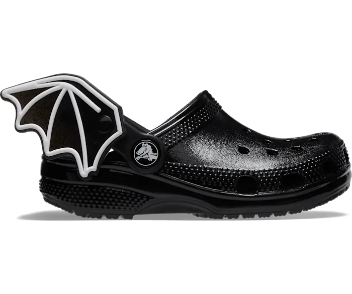 Toddler Classic I AM Bat Clog Black Kids Crocs Clogs