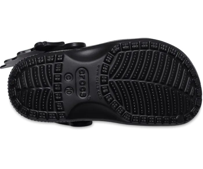 Toddler Classic I AM Bat Clog Black Kids Crocs Clogs