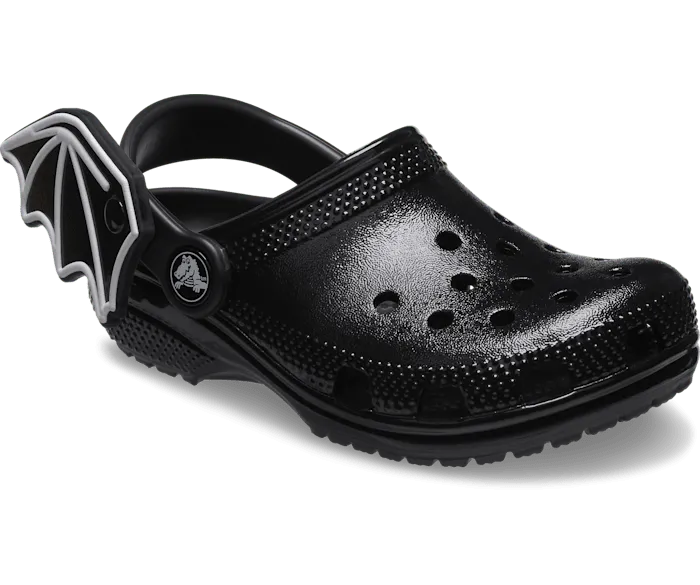 Toddler Classic I AM Bat Clog Black Kids Crocs Clogs