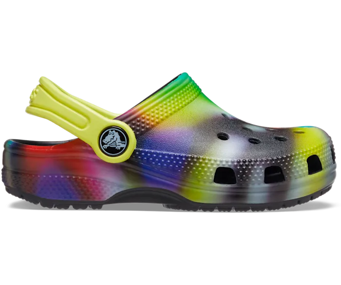 Toddler Classic Solarized Clog Black Multi Kids Crocs Clogs