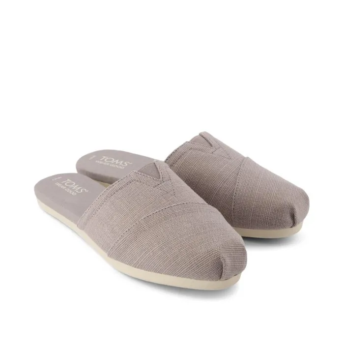Toms Alpargatas Alpargata Mule Grey Heritage Canvas 8211 Women Toms Alpargatas Alpargata Mule Grey Heritage Canvas 8211 Women