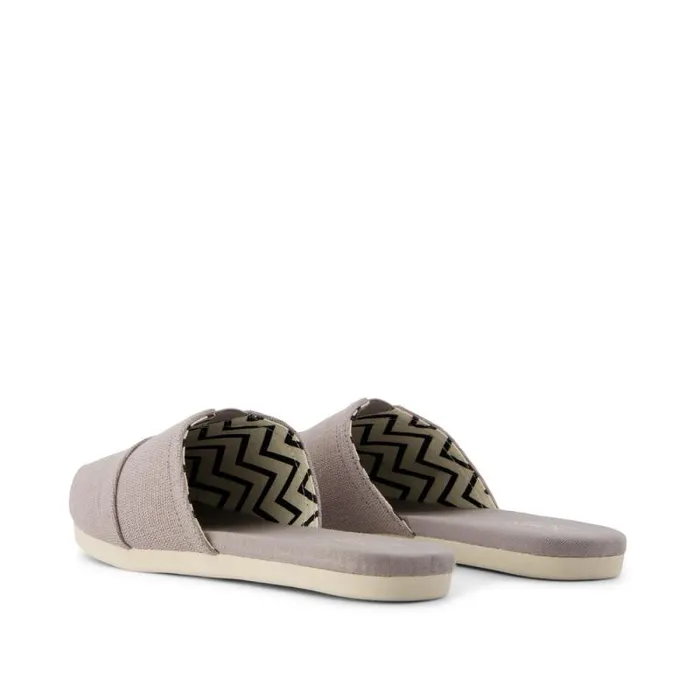 Toms Alpargatas Alpargata Mule Grey Heritage Canvas 8211 Women Toms Alpargatas Alpargata Mule Grey Heritage Canvas 8211 Women