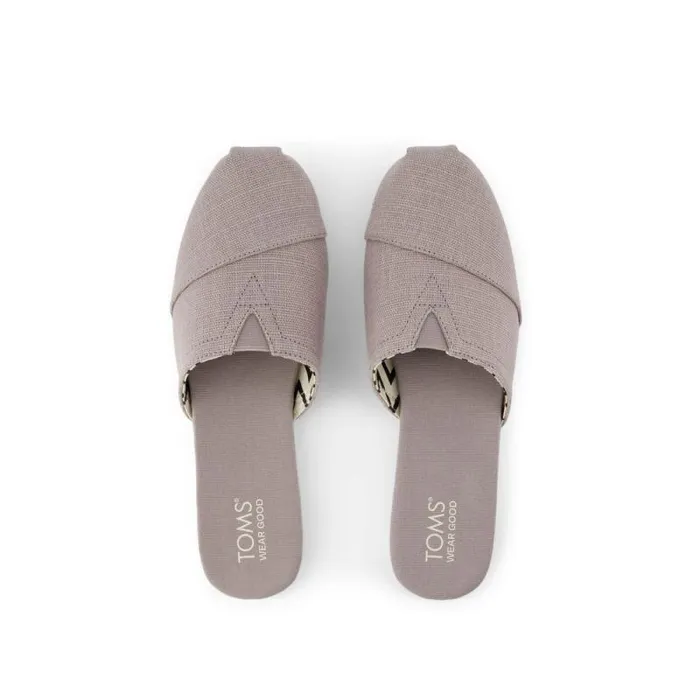 Toms Alpargatas Alpargata Mule Grey Heritage Canvas 8211 Women Toms Alpargatas Alpargata Mule Grey Heritage Canvas 8211 Women
