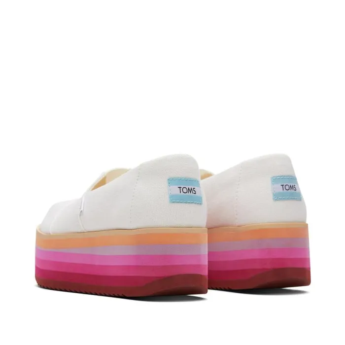 Toms Alpargatas Alpargata Platform Espadrille White Canvas 8211 Women Toms Alpargatas Alpargata Platform Espadrille White Canvas 8211 Women