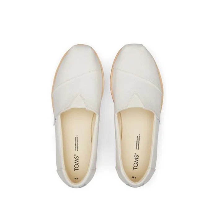 Toms Alpargatas Alpargata Platform Espadrille White Canvas 8211 Women Toms Alpargatas Alpargata Platform Espadrille White Canvas 8211 Women
