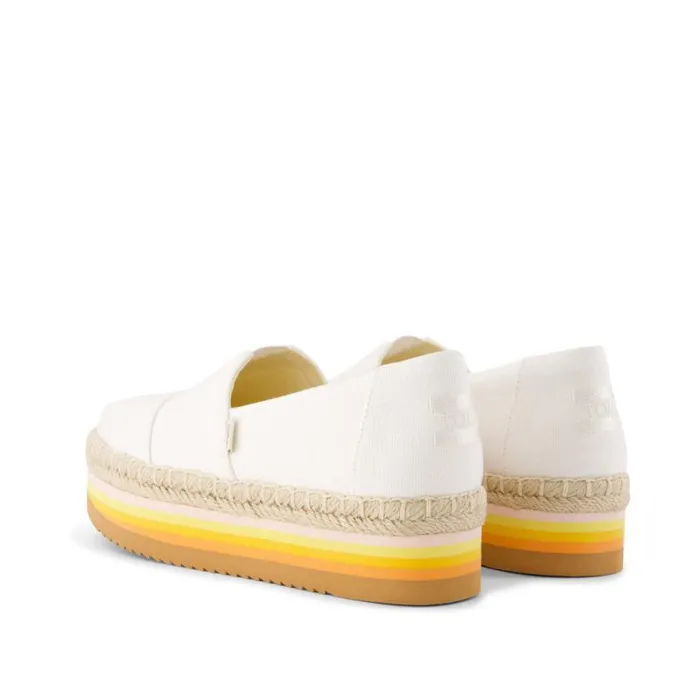 Toms Alpargatas Alpargata Platform Rope High Espadrille White 8211 Women