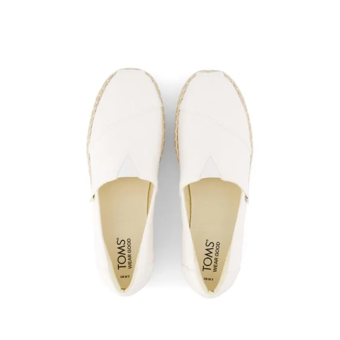 Toms Alpargatas Alpargata Platform Rope High Espadrille White 8211 Women
