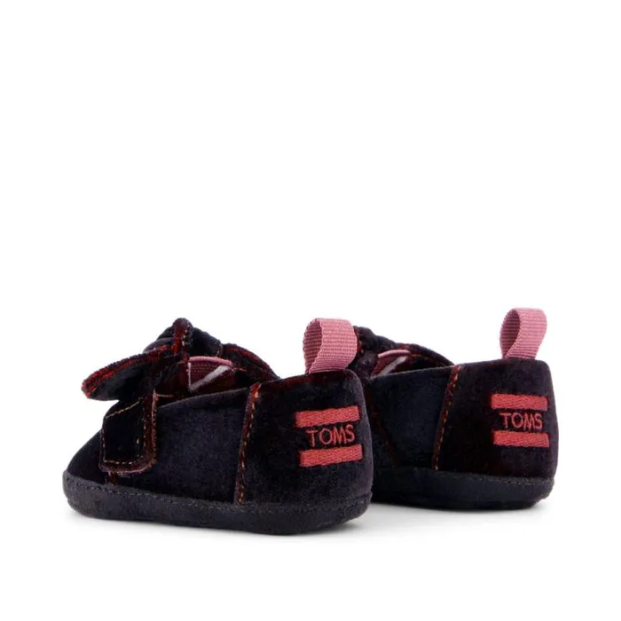 Toms Alpargatas Layette Alpargata Crib Shoe Dark Burgundy Velvet 8211 Kids Toms Alpargatas Layette Alpargata Crib Shoe Dark Burgundy Velvet 8211 Kids