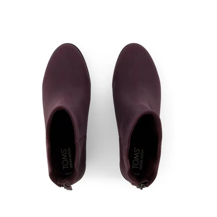 Toms Boots and Booties Casey Ankle Boot Blackberry Leather 8211 Women