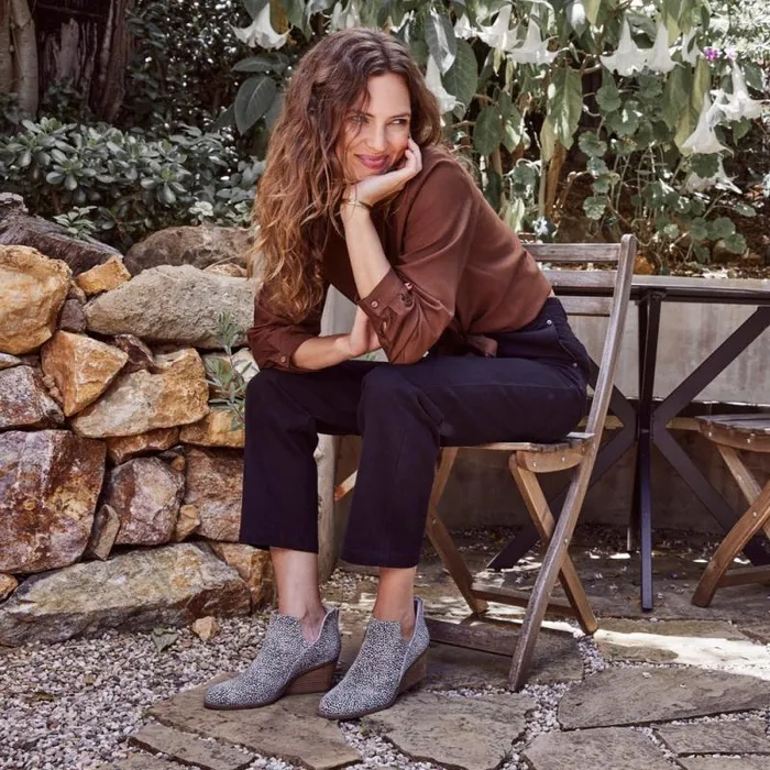 Toms Boots and Booties Gwen Ankle Boot Mini Cheetah Suede 8211 Women