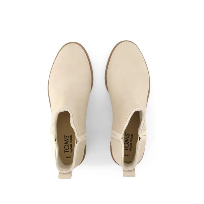 Toms Boots and Booties Hailey Ankle Boot Water Resistant Beige Nubuck Leather 8211 Women Toms Boots and Booties Hailey Ankle Boot Water Resistant Beige Nubuck Leather 8211 Women