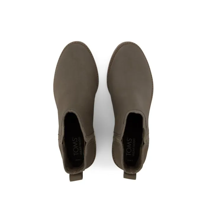 Toms Boots and Booties Hailey Ankle Boot Water Resistant Canteen Nubuck Leather 8211 Women