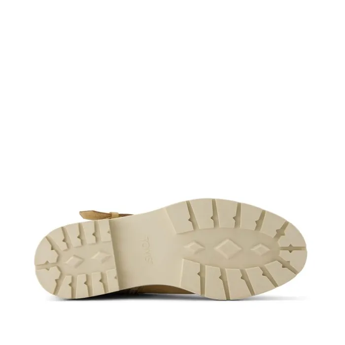 Toms Boots and Booties Ionie Moto Boot Oatmeal Nubuck Leather 8211 Women