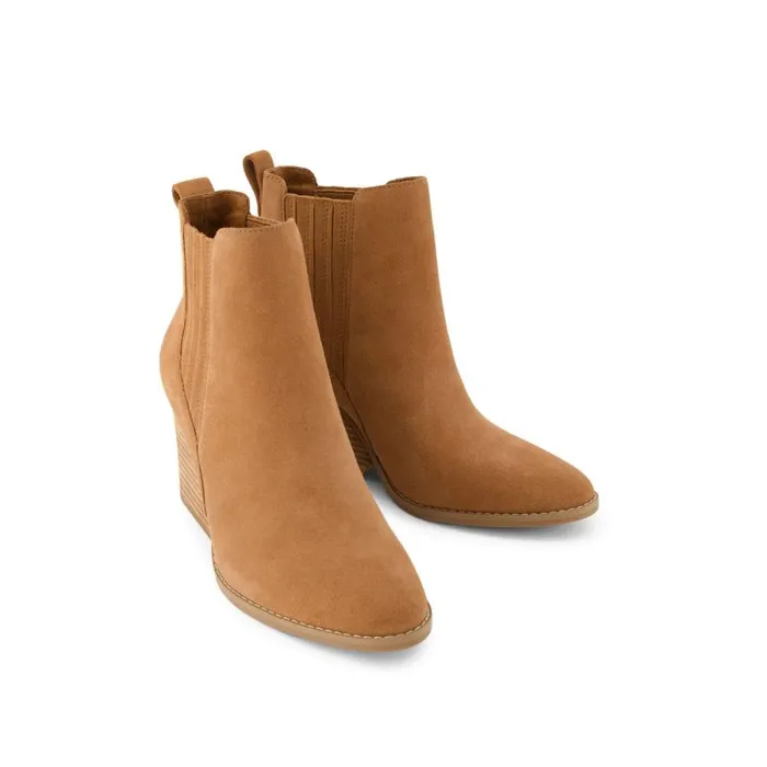 Toms Boots and Booties Noa Ankle Boot Brown Suede 8211 Women