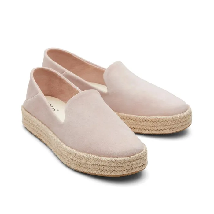 Toms Espadrilles Carolina Espadrille Suede Ballet Pink 8211 Women