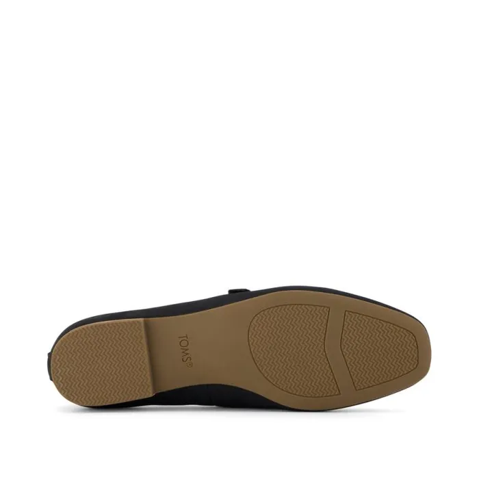 Toms Flats and Loafers Bianca Flat Black Leather 8211 Women