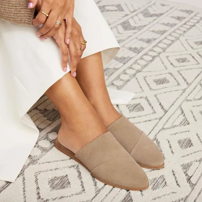 Toms Flats and Loafers Jade Flat Dune Suede 8211 Women Toms Flats and Loafers Jade Flat Dune Suede 8211 Women
