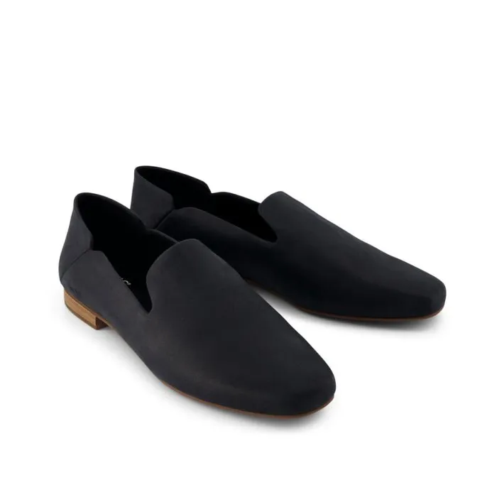 Toms Flats and Loafers Lara Flat Black Leather 8211 Women Toms Flats and Loafers Lara Flat Black Leather 8211 Women
