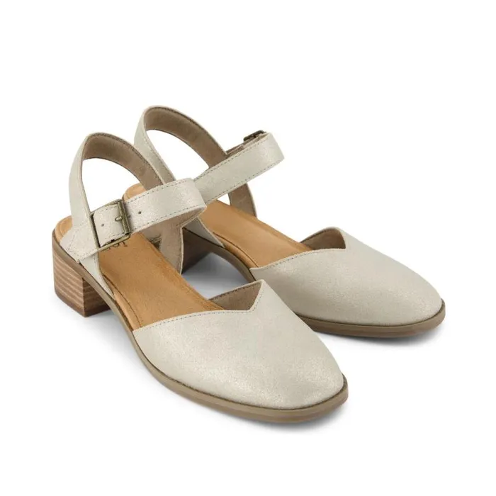 Toms Heels and Wedges Jaclyn Heel Metallic Champagne Suede 8211 Women Toms Heels and Wedges Jaclyn Heel Metallic Champagne Suede 8211 Women
