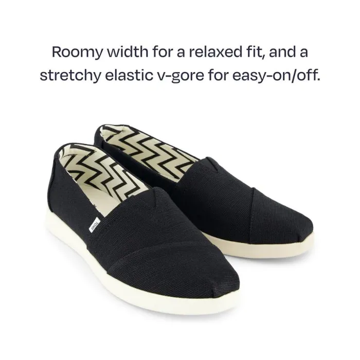 Toms Slip Ons Alpargata Plus Black Heritage Canvas 8211 Women Toms Slip Ons Alpargata Plus Black Heritage Canvas 8211 Women
