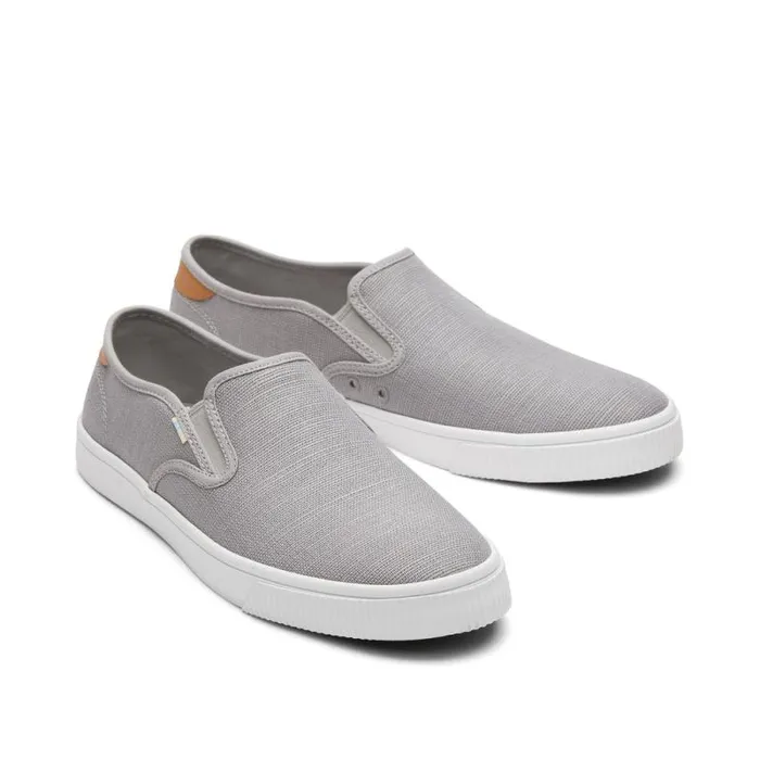 Toms Slip Ons Baja Slip On Sneaker Grey Heriitage Canvas 8211 Men