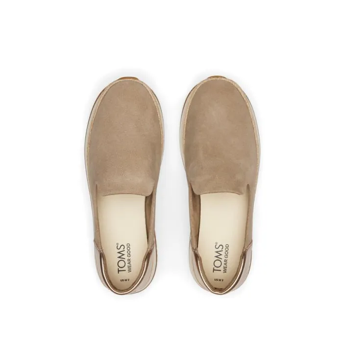 Toms Slip Ons Jocelyn Espadrille Sneaker Suede Dune 8211 Women