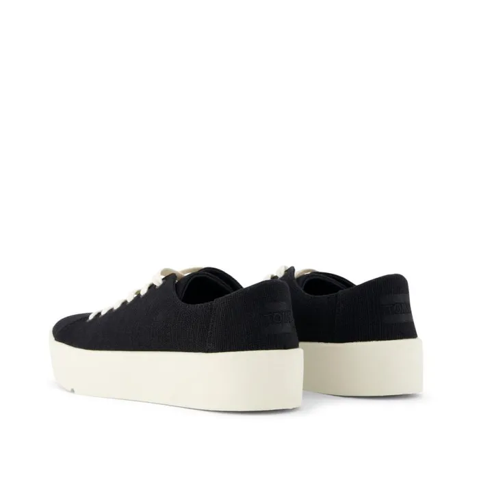 Toms Slip Ons Verona LaceUp Sneaker Heritage Black Canvas 8211 Women Toms Slip Ons Verona LaceUp Sneaker Heritage Black Canvas 8211 Women