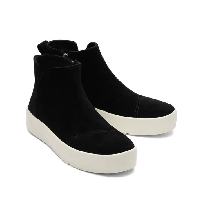Toms Slip Ons Verona Mid Platform Sneaker Suede Black 8211 Women Toms Slip Ons Verona Mid Platform Sneaker Suede Black 8211 Women