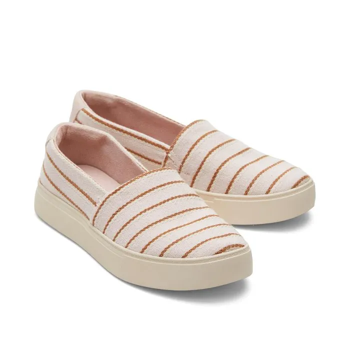 Toms Sneakers Kameron Slip On Sneaker Stripes Ballet Pink 8211 Women Toms Sneakers Kameron Slip On Sneaker Stripes Ballet Pink 8211 Women