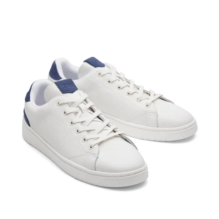 Toms Sneakers TRVL LITE LaceUp Sneaker White And Blue Leather 8211 Men Toms Sneakers TRVL LITE LaceUp Sneaker White And Blue Leather 8211 Men