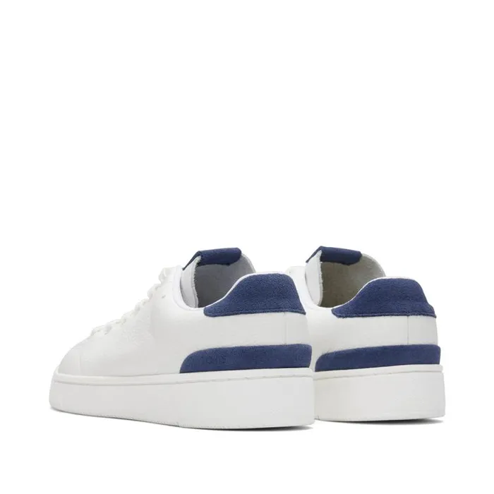 Toms Sneakers TRVL LITE LaceUp Sneaker White And Blue Leather 8211 Men Toms Sneakers TRVL LITE LaceUp Sneaker White And Blue Leather 8211 Men