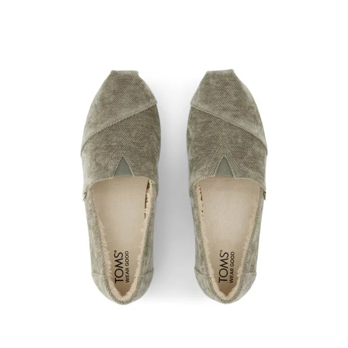 Toms TOMS Classics Alpargata Cloudbound Basil Green Cozy Corduroy 8211 Women Toms TOMS Classics Alpargata Cloudbound Basil Green Cozy Corduroy 8211 Women
