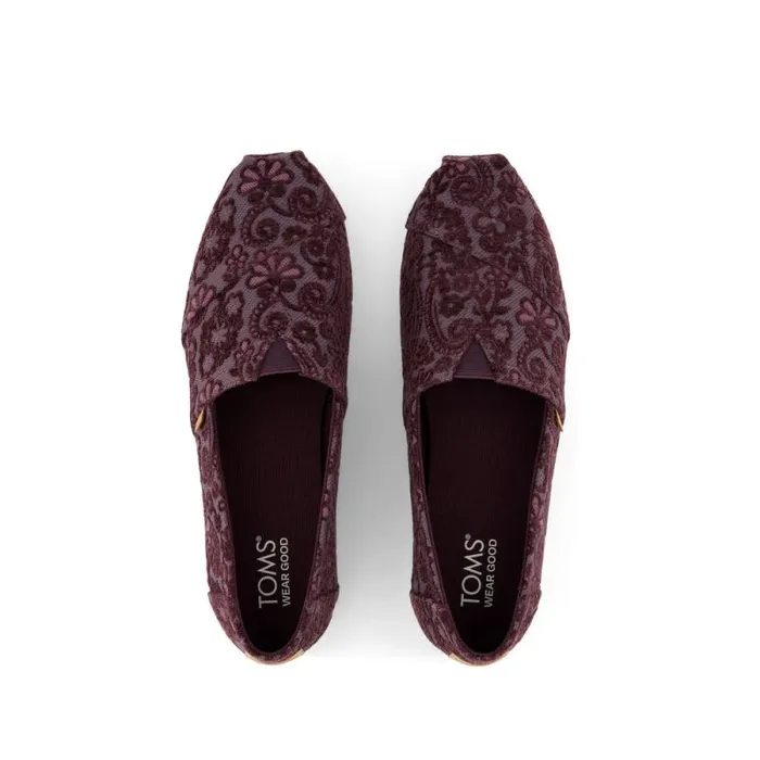 Toms TOMS Classics Alpargata Cloudbound Blackberry Floral Brocade 8211 Women