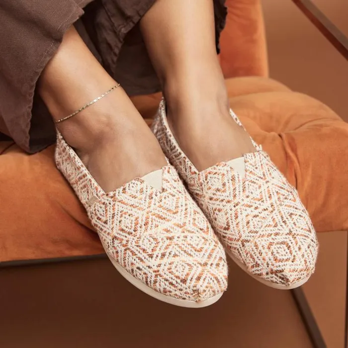 Toms TOMS Classics Alpargata Cloudbound Geo Woven Tan 8211 Women Toms TOMS Classics Alpargata Cloudbound Geo Woven Tan 8211 Women