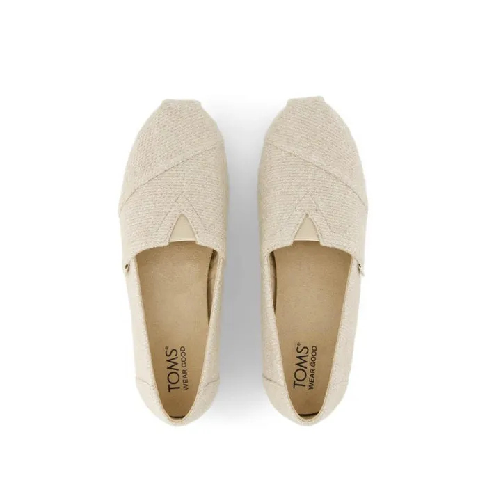 Toms TOMS Classics Alpargata Cloudbound Natural Sparkle Knit 8211 Women Toms TOMS Classics Alpargata Cloudbound Natural Sparkle Knit 8211 Women